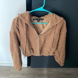 Brown cropped jacket